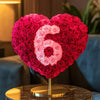 Custom Red Heart Rose Lamp with Color '6' - Imaginary Worlds