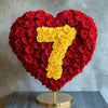 Custom Red Heart Rose Lamp with Color '7' - Imaginary Worlds