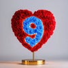 Custom Red Heart Rose Lamp with Color '9' - Imaginary Worlds