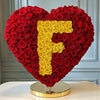 Custom Red Heart Rose Lamp with Color 'F' - Imaginary Worlds