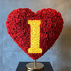 Custom Red Heart Rose Lamp with Color 'I' - Imaginary Worlds