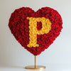 Custom Red Heart Rose Lamp with Color 'P' - Imaginary Worlds