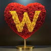 Custom Red Heart Rose Lamp with Color 'W' - Imaginary Worlds