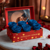 Customized Eternal Love Blue Rose Apple Box - Imaginary Worlds