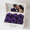 Customized Forever Dark Purple Rose Box with Photo - Imaginary Worlds