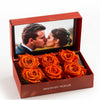 Customized Forever Orange Rose Box with Photo - Imaginary Worlds