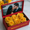 Customized Forever Yellow Rose Box with Photo - Imaginary Worlds