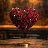 Dark Elegance Burgundy Skull Heart Lamp - Imaginary Worlds