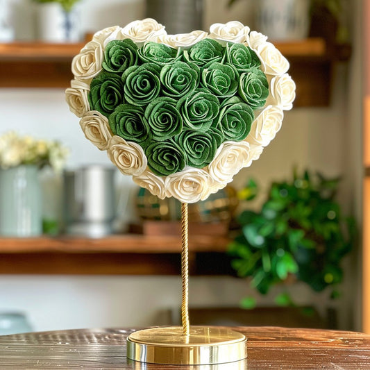 Demeter and Persephone Mixed Rose Heart Lamp - Imaginary Worlds