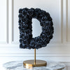 Demeter Black Rose Letter D Lamp - Imaginary Worlds