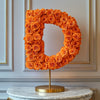 Dionysus Orange Rose Letter D Lamp - Imaginary Worlds