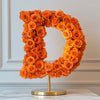 Dionysus Orange Rose Letter D Lamp - Imaginary Worlds