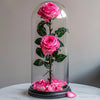 Double Rose in Glass Dome - Imaginary Worlds