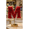 Elegant Standing Pink Rose Letter M Lamp - 3 Sizes - Imaginary Worlds