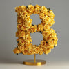 Elegant Standing Yellow Rose Letter B Lamp - Imaginary Worlds