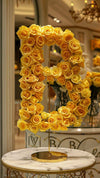 Elegant Standing Yellow Rose Letter B Lamp - Imaginary Worlds