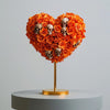 Enchanted Orange Skull Heart Lamp - Imaginary Worlds