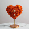 Enchanted Orange Skull Heart Lamp - Imaginary Worlds