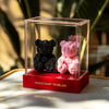 Eternal Black and Pink Rose Bear Set - Imaginary Worlds