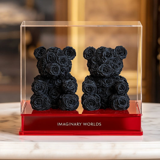 Eternal Black Rose Bear Set - Imaginary Worlds