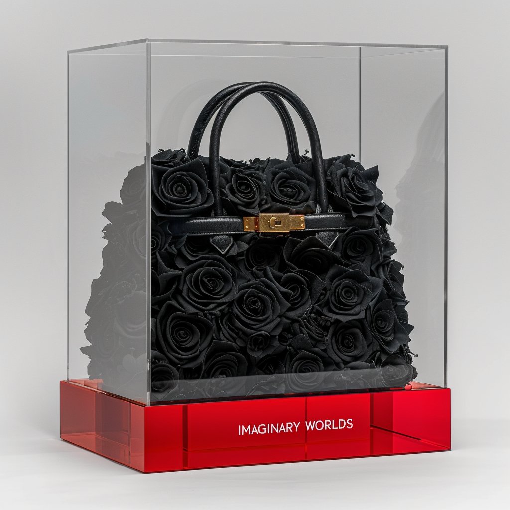 Eternal Bloom Black Rose Bag - Imaginary Worlds