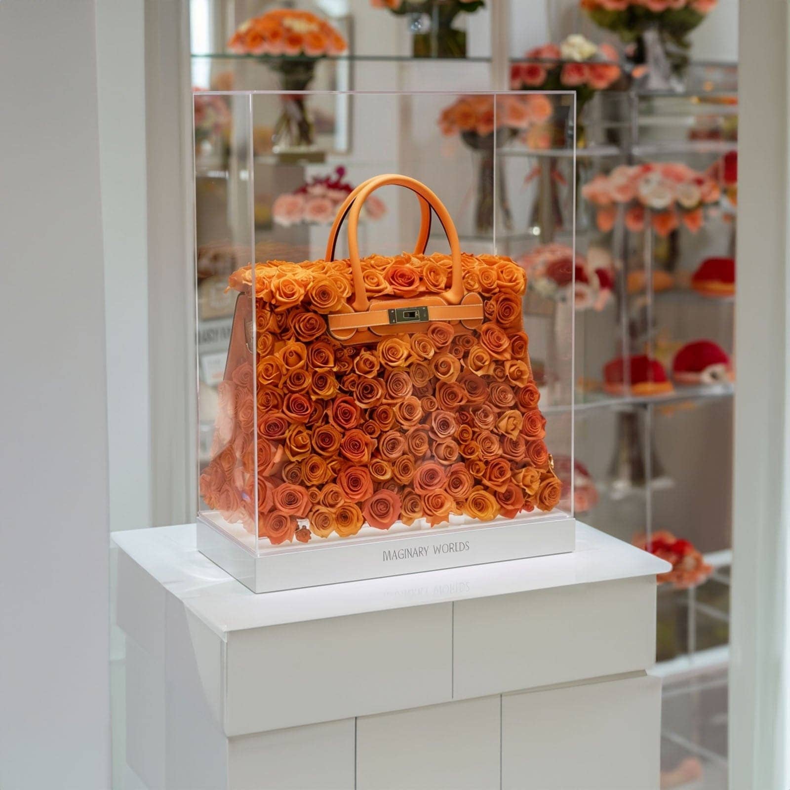 Eternal Bloom Orange Rose Bag - Imaginary Worlds