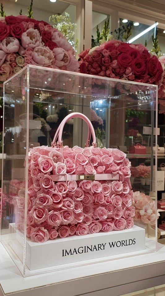 Eternal Bloom Pink Rose Bag - Imaginary Worlds