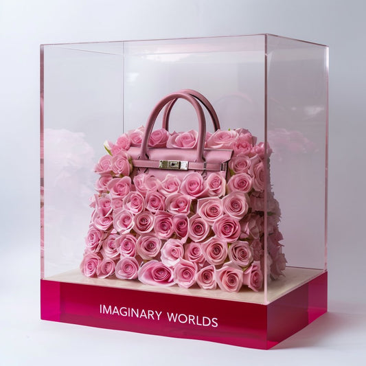 Eternal Bloom Pink Rose Bag - Imaginary Worlds