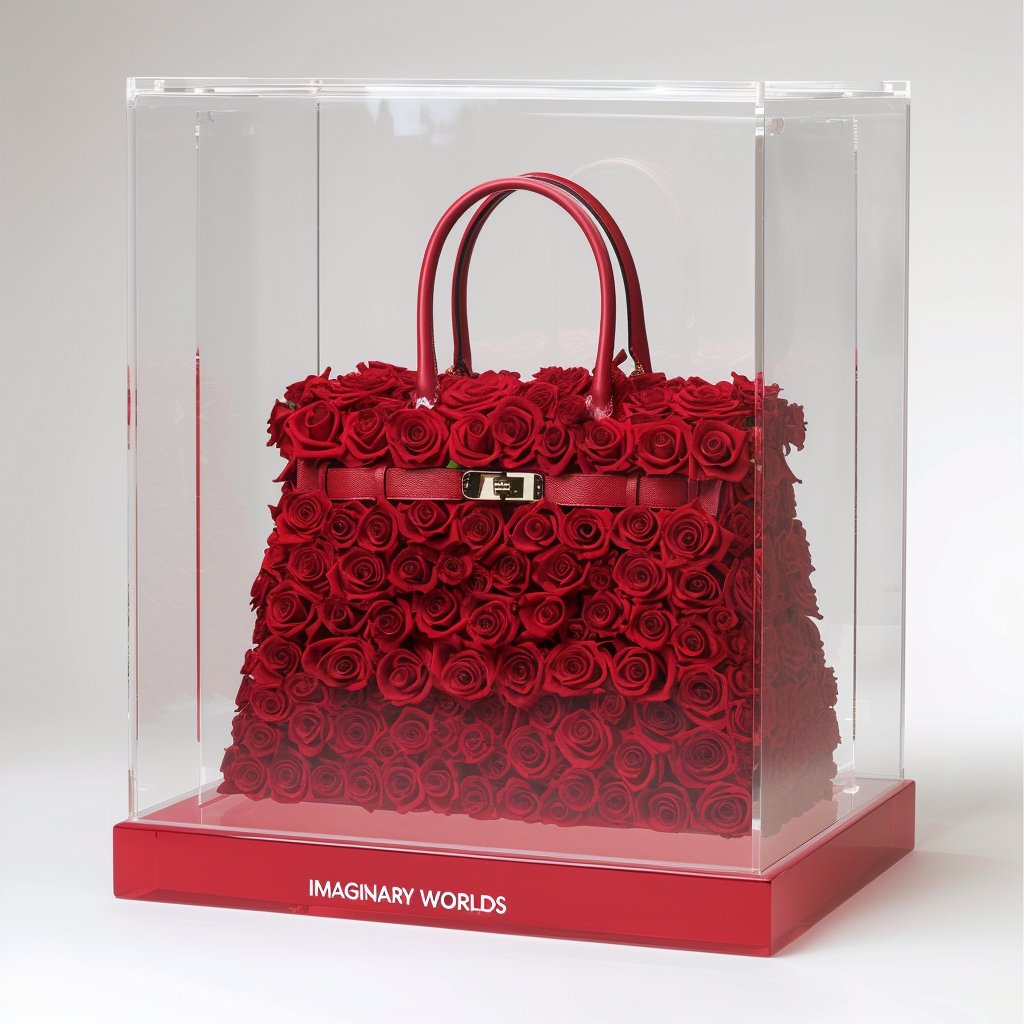 Eternal Bloom Red Rose Bag - Imaginary Worlds