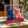 Eternal Blue and Pink Rose Bear Set - Imaginary Worlds