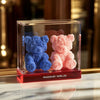 Eternal Blue and Pink Rose Bear Set - Imaginary Worlds