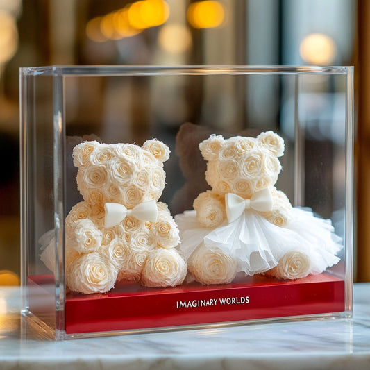 Eternal Bridal Flower Bear Set - Imaginary Worlds