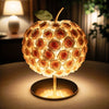 Eternal Glow Apple Lamp: Pink & Gold Edition - Imaginary Worlds