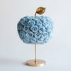 Eternal Glow Apple Rose Lamp: Baby Blue & Gold Edition - Imaginary Worlds