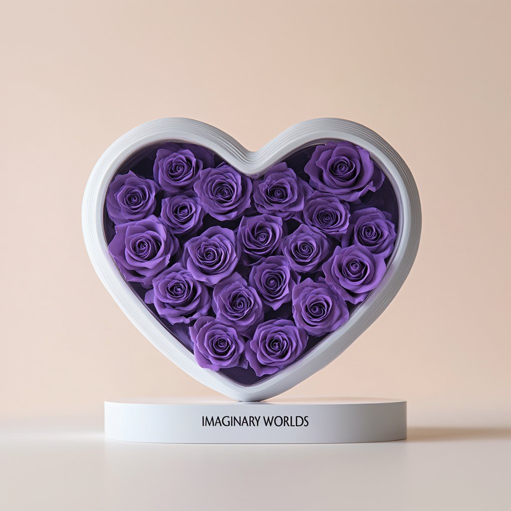 Eternal Love Purple Rose Heart Speaker - Imaginary Worlds