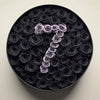 Eternal Noir & Lavender Number – Custom Black Round Box - Imaginary Worlds
