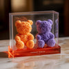 Eternal Orange and Lavender Rose Bear Set - Imaginary Worlds