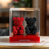 Eternal Red and Black Rose Bear Set - Imaginary Worlds