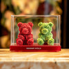 Eternal Red and Green Rose Bear Set - Imaginary Worlds