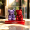 Eternal Red and Lavender Rose Bear Set - Imaginary Worlds