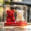 Eternal Red and White Rose Bear Set - Imaginary Worlds