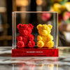 Eternal Red and Yellow Rose Bear Set - Imaginary Worlds