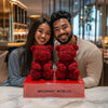 Eternal Red Flower Bear Couple Set - Imaginary Worlds