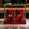 Eternal Red Flower Bear Couple Set - Imaginary Worlds