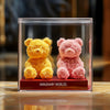 Eternal Yellow and Pink Rose Bear Set - Imaginary Worlds