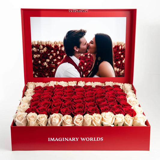 Extra - Large Custom Heartfelt Keepsake Rose Box - Imaginary Worlds