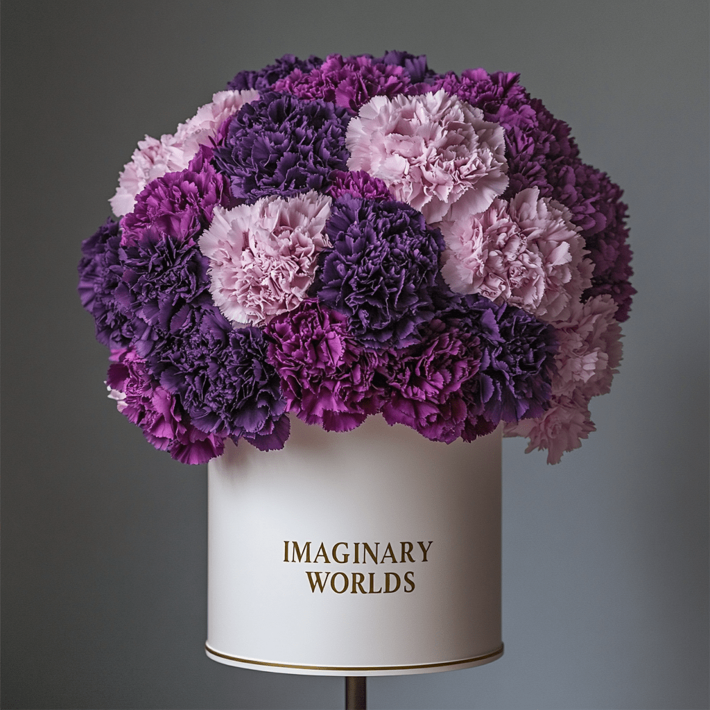 Forever Carnation Box – Pink & Purple Edition - Imaginary Worlds