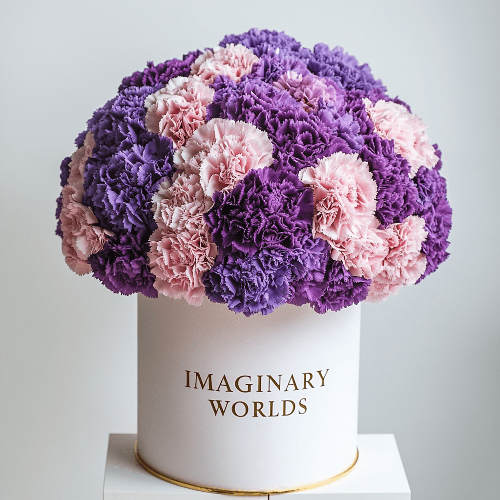 Forever Carnation Box – Pink & Purple Edition - Imaginary Worlds