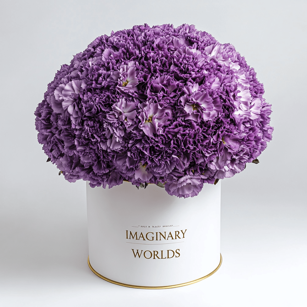 Forever Carnation Box – Purple Edition - Imaginary Worlds