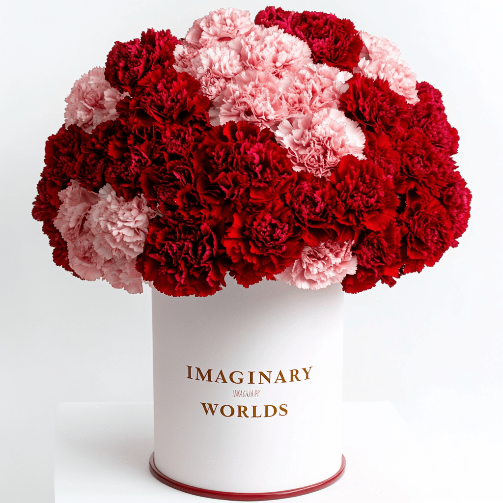 Forever Carnation Box – Red & Pink Edition - Imaginary Worlds